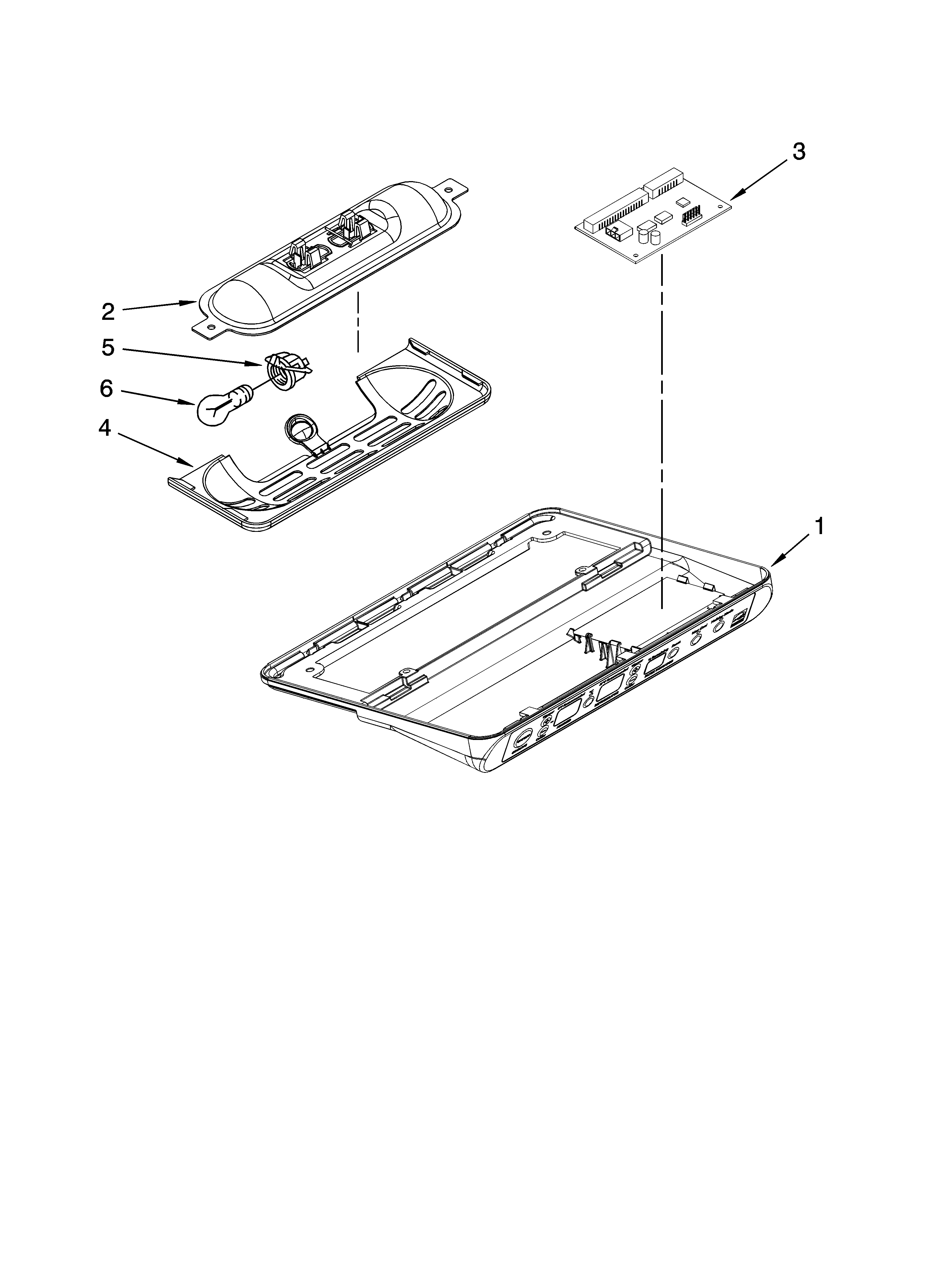 KitchenAid KSBP25IVSS01 control parts diagram