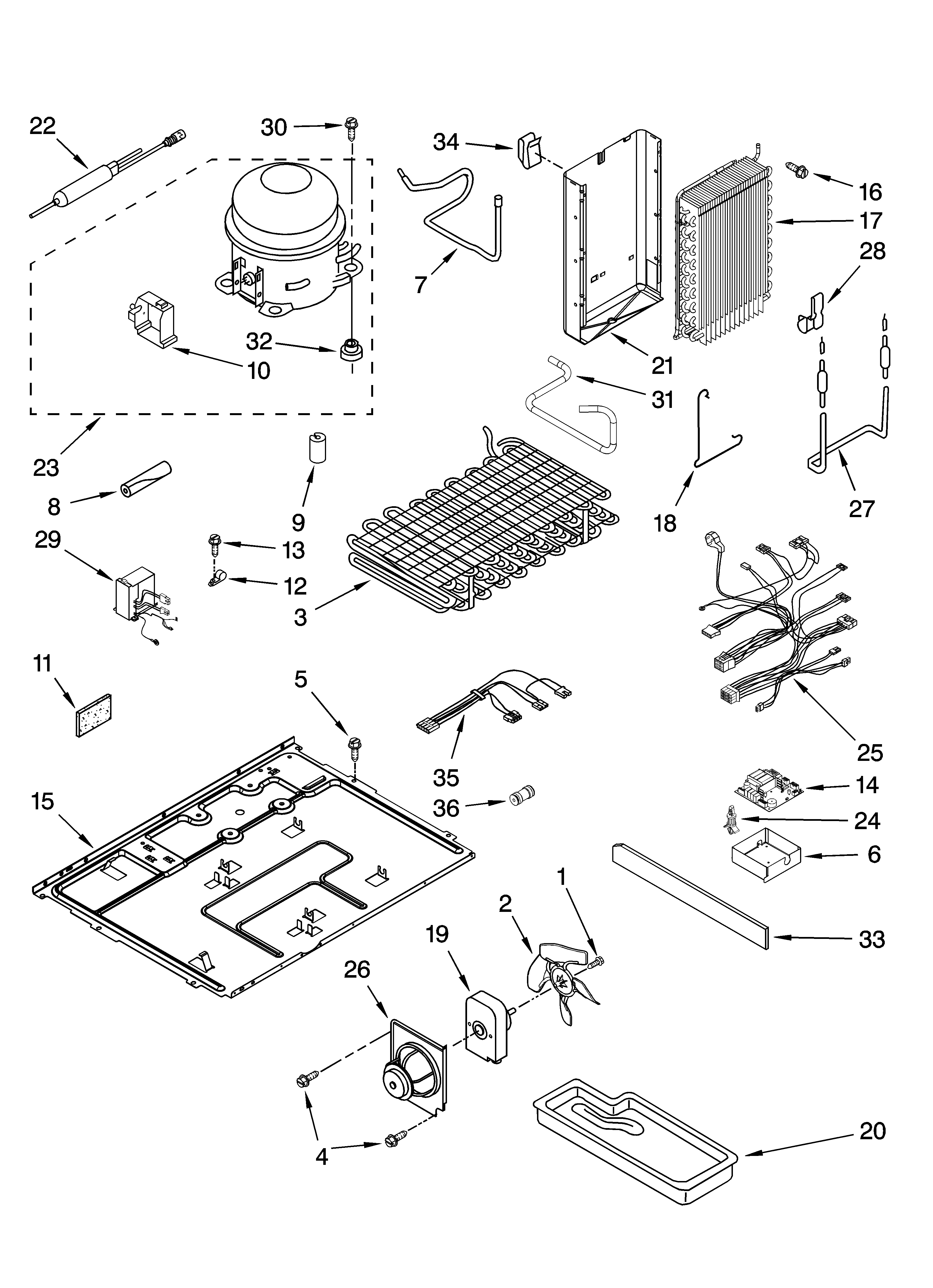 KitchenAid KSBP25IVSS01 unit parts diagram