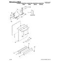 KitchenAid KUDS40FVBT0 door and panel parts diagram