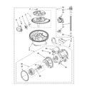 KitchenAid KUDS40FVBT0 pump and motor parts diagram