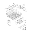 KitchenAid KUDS40FVBT0 upper rack and track parts diagram