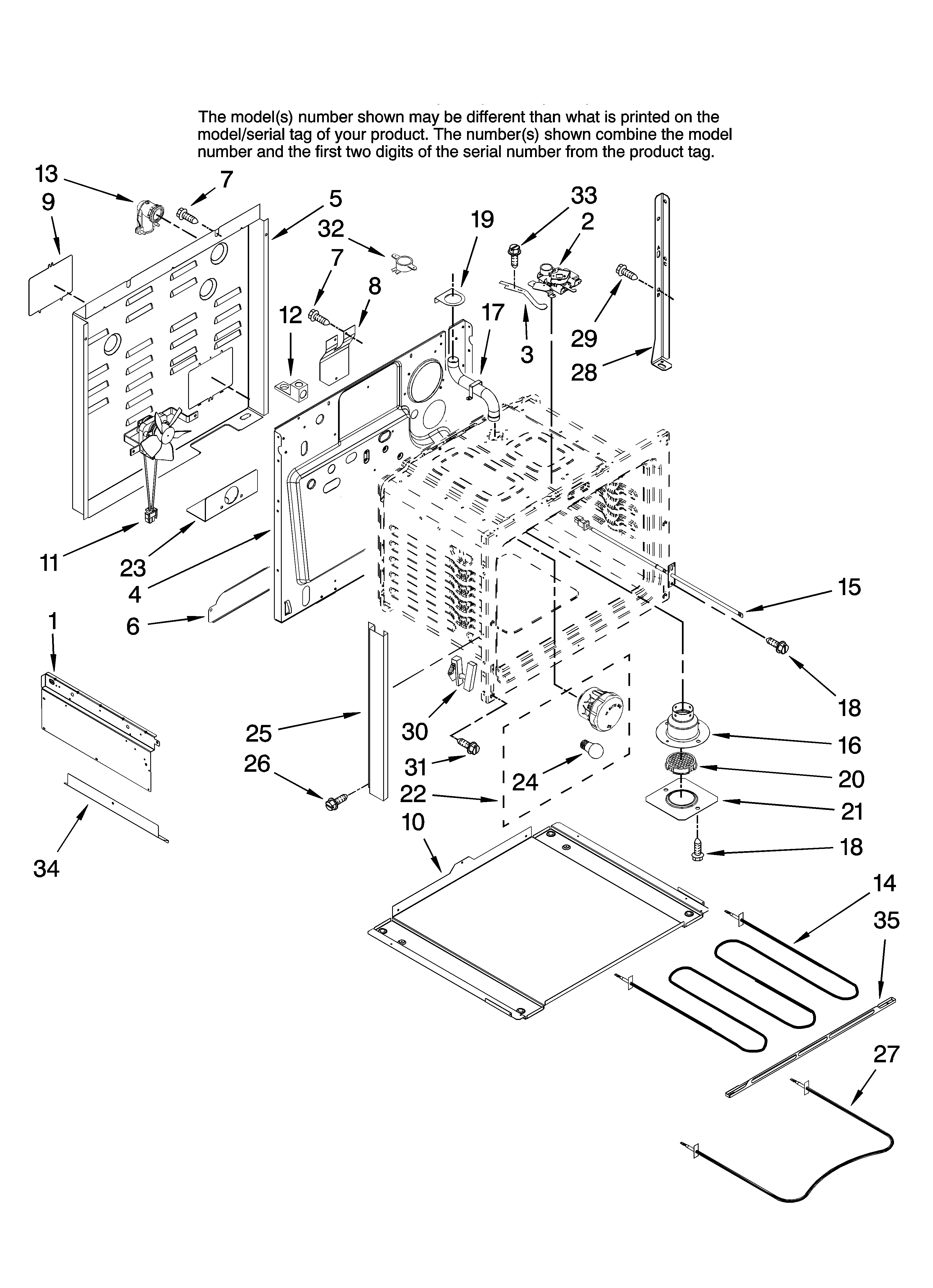 Whirlpool RS160LXTQ1 chassis parts diagram