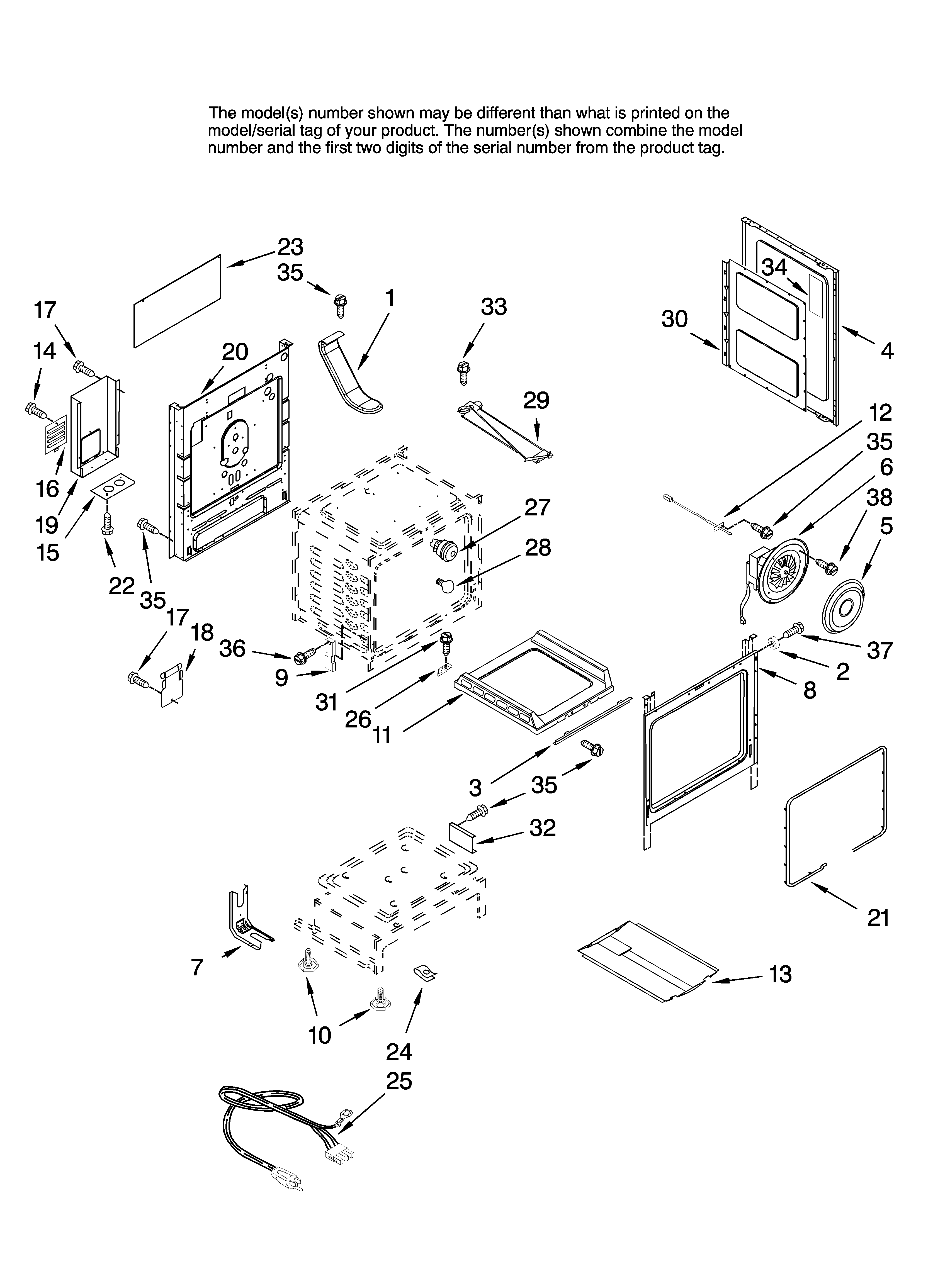 Maytag MGRH865QDS1 chassis parts diagram