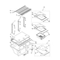 Amana A9RXNMFWW01 shelf parts diagram