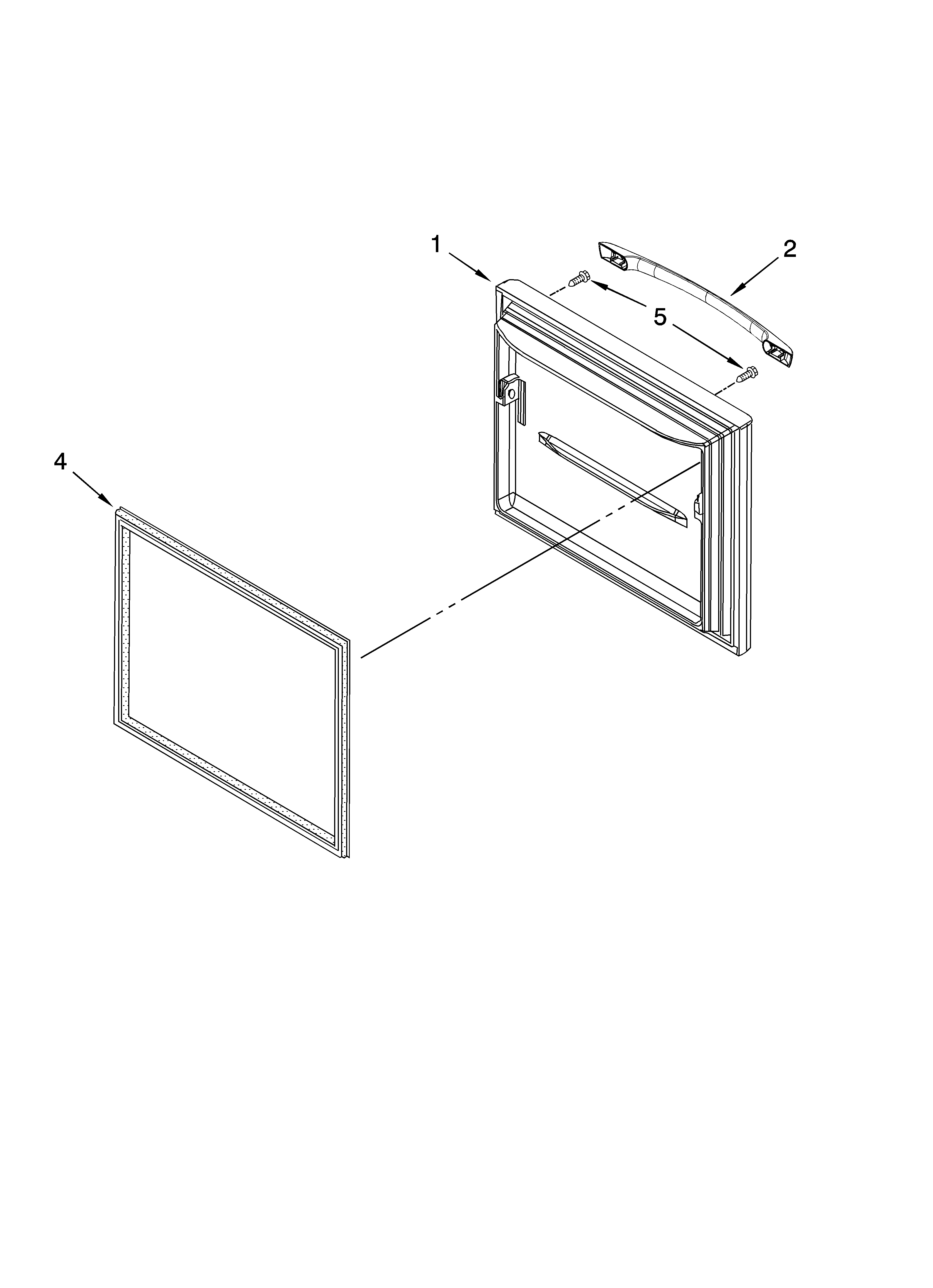 Amana ABB1927VEW1 freezer door parts diagram