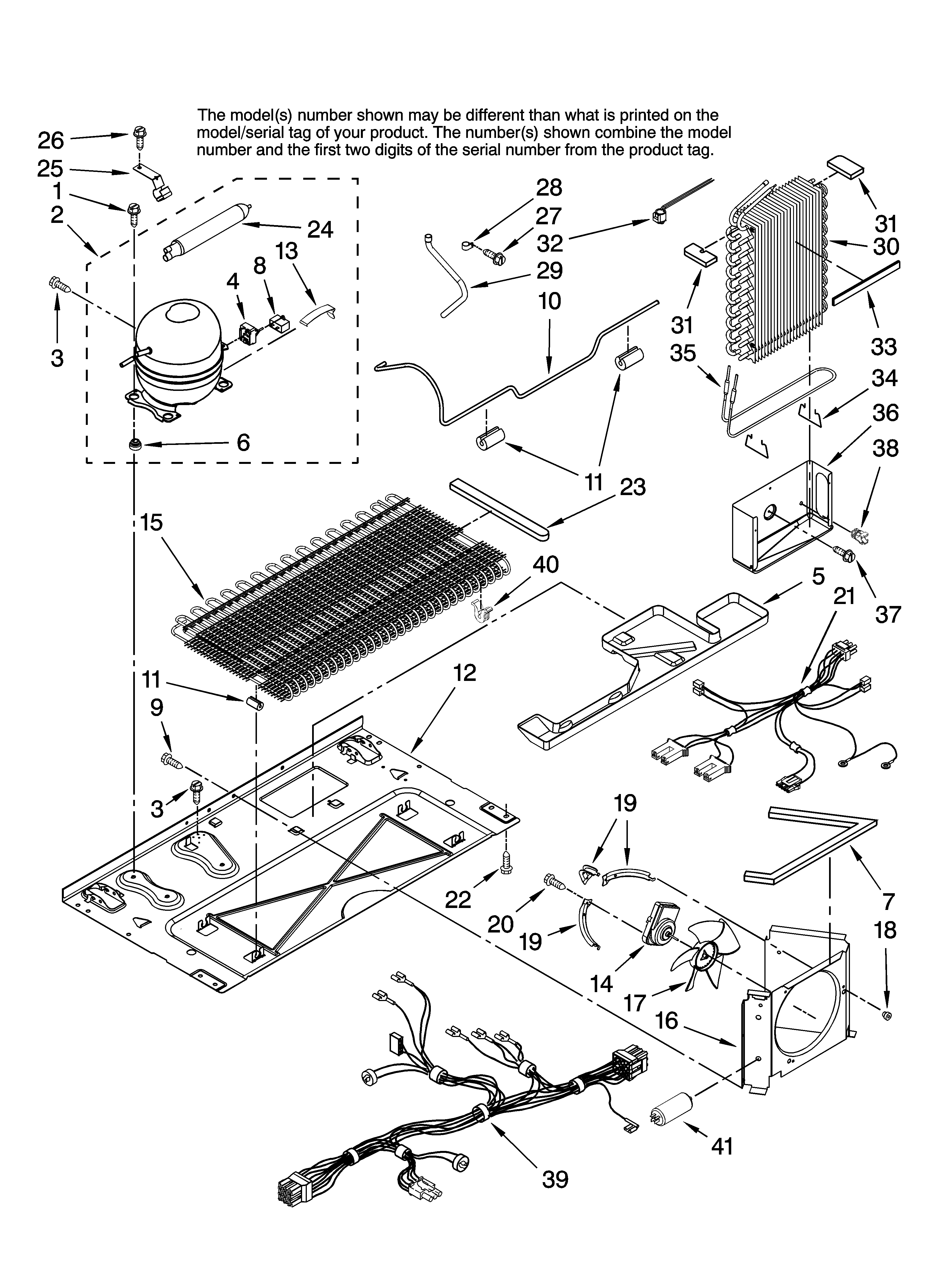 Amana AC2224GEKS13 unit parts diagram