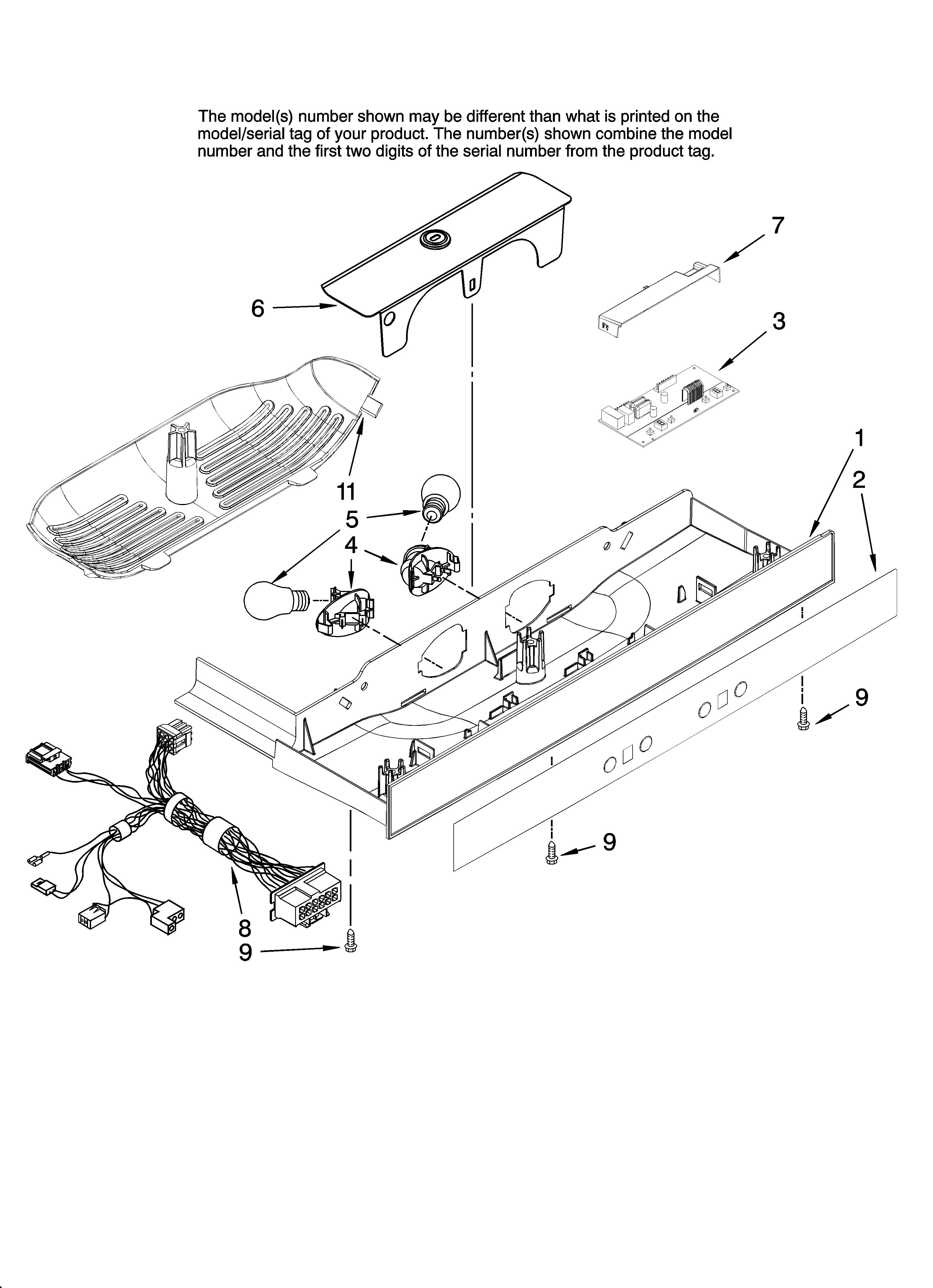 Amana AC2224PEKB12 control parts diagram