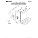 Jenn-Air JDB1080AWW1 door and panel parts diagram