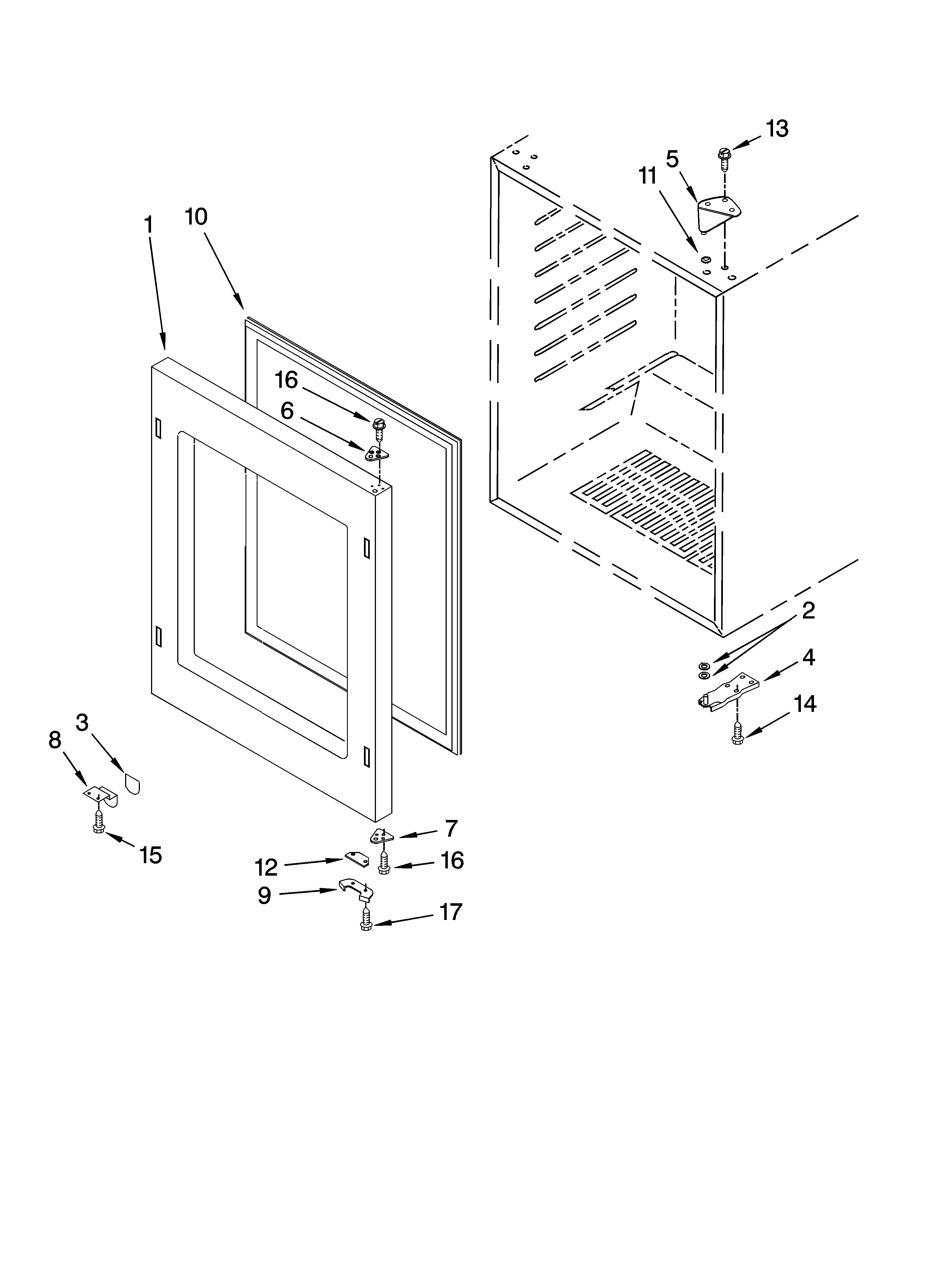 Jenn-Air JUW248RBCX00 door parts diagram