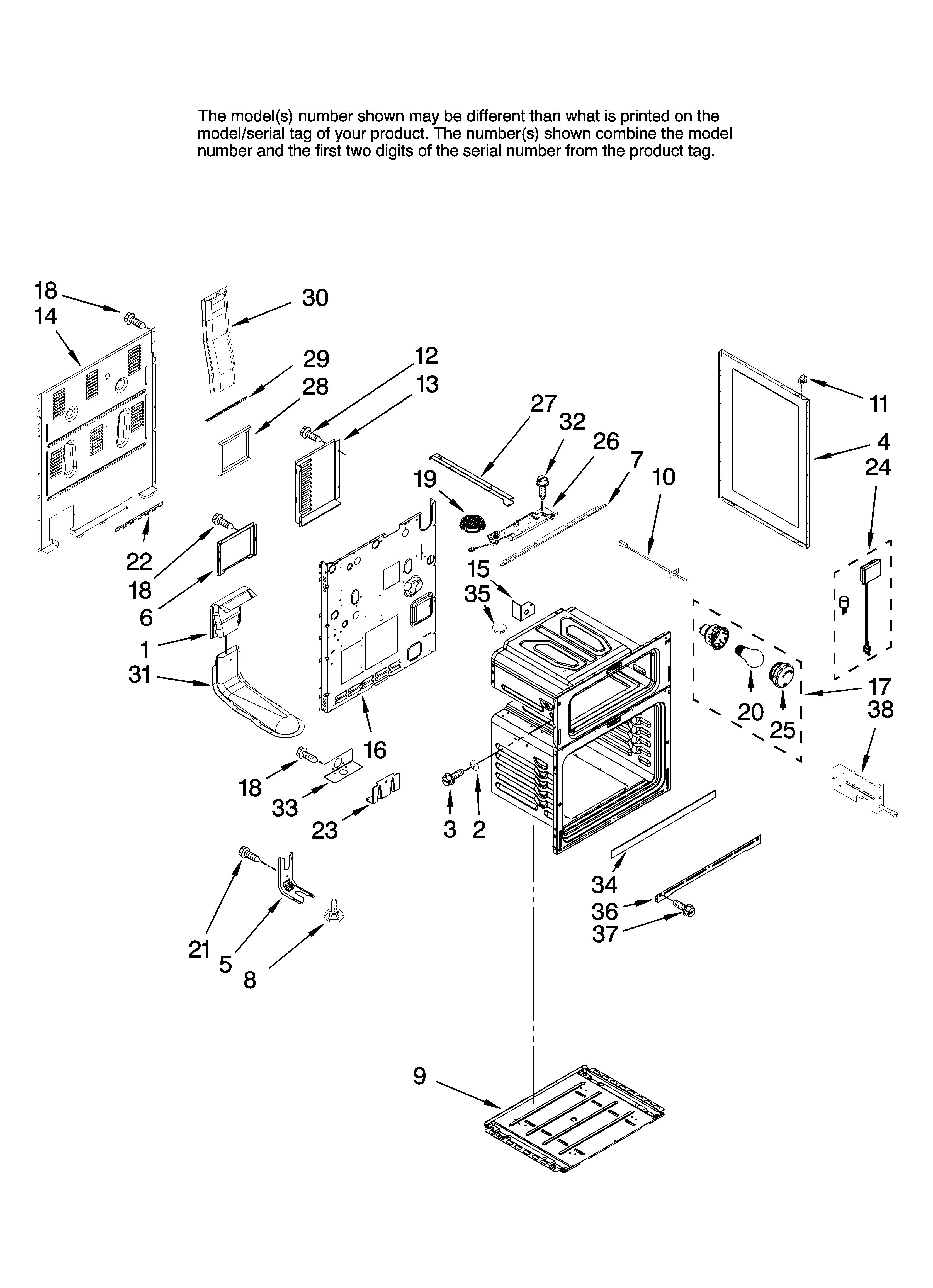 Maytag MER6757BAW15 chassis parts diagram