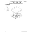 Maytag MERH865RAB15 cooktop parts diagram