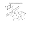 Maytag MERH865RAB15 door parts diagram