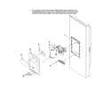 Maytag MFI2067AEB13 dispenser front parts diagram