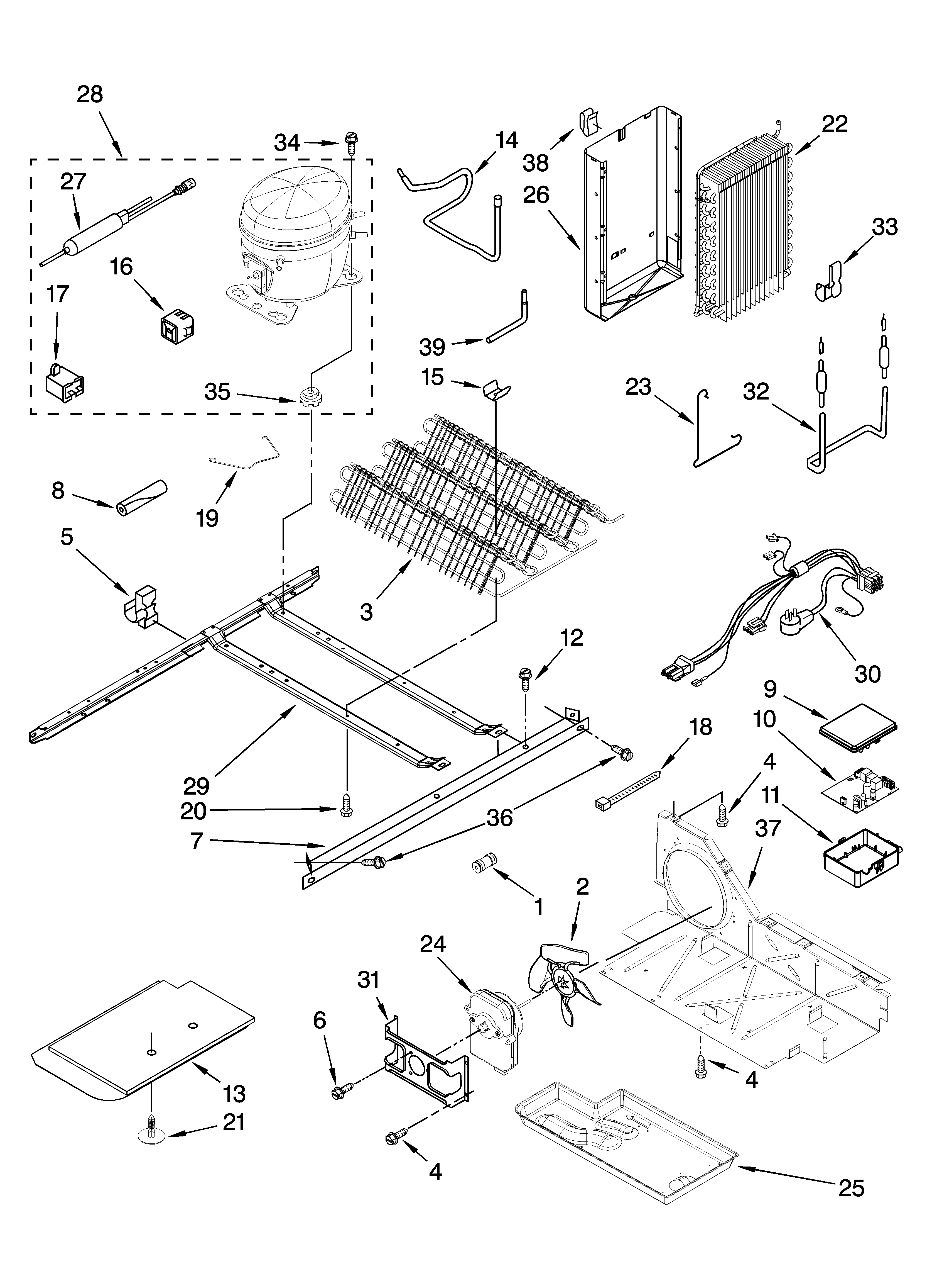 Maytag MSD2552VEY00 unit parts diagram