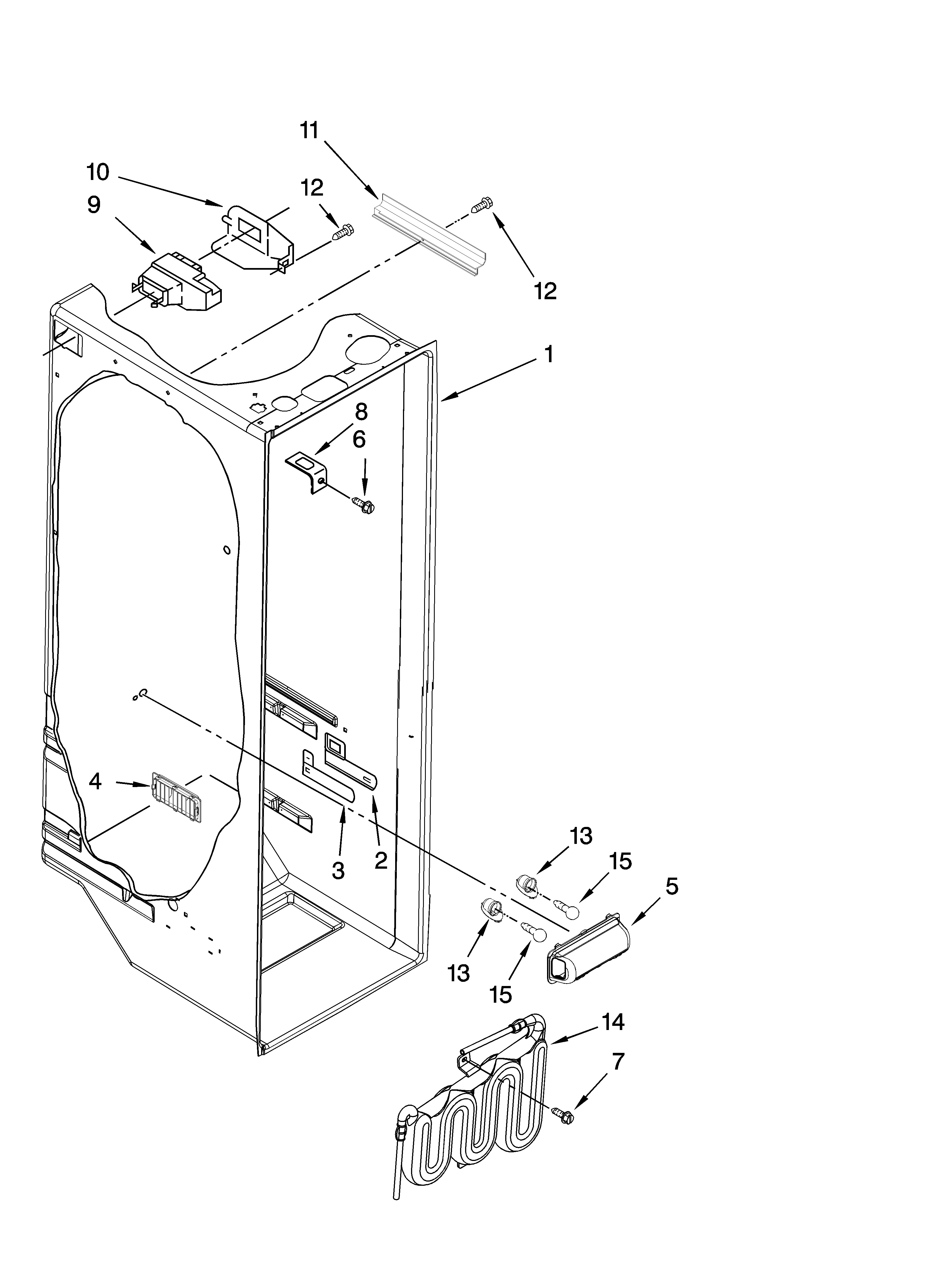 Maytag MSD2552VEA01 refrigerator liner parts diagram