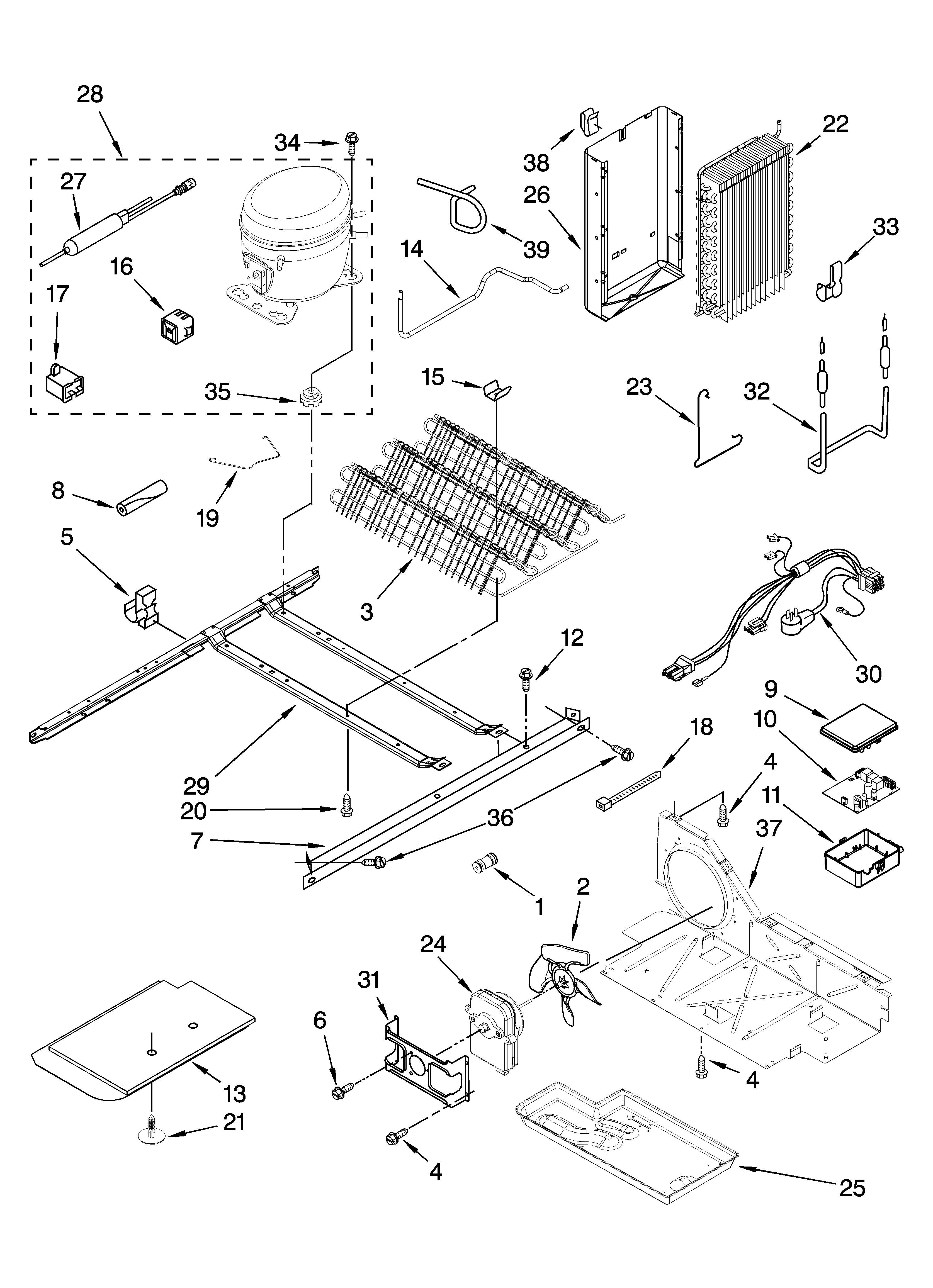 Maytag MSD2552VEA01 unit parts diagram