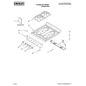 Crosley CG11000VDV0 cooktop parts diagram