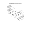 Whirlpool GW397LXUS1 drawer and rack parts diagram