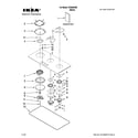 Ikea ICS500VB0 cooktop, burner and grate parts diagram