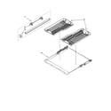 KitchenAid KUDE70FVSS1 third level rack and track parts diagram