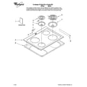 Whirlpool RY160LXTB1 cooktop parts diagram