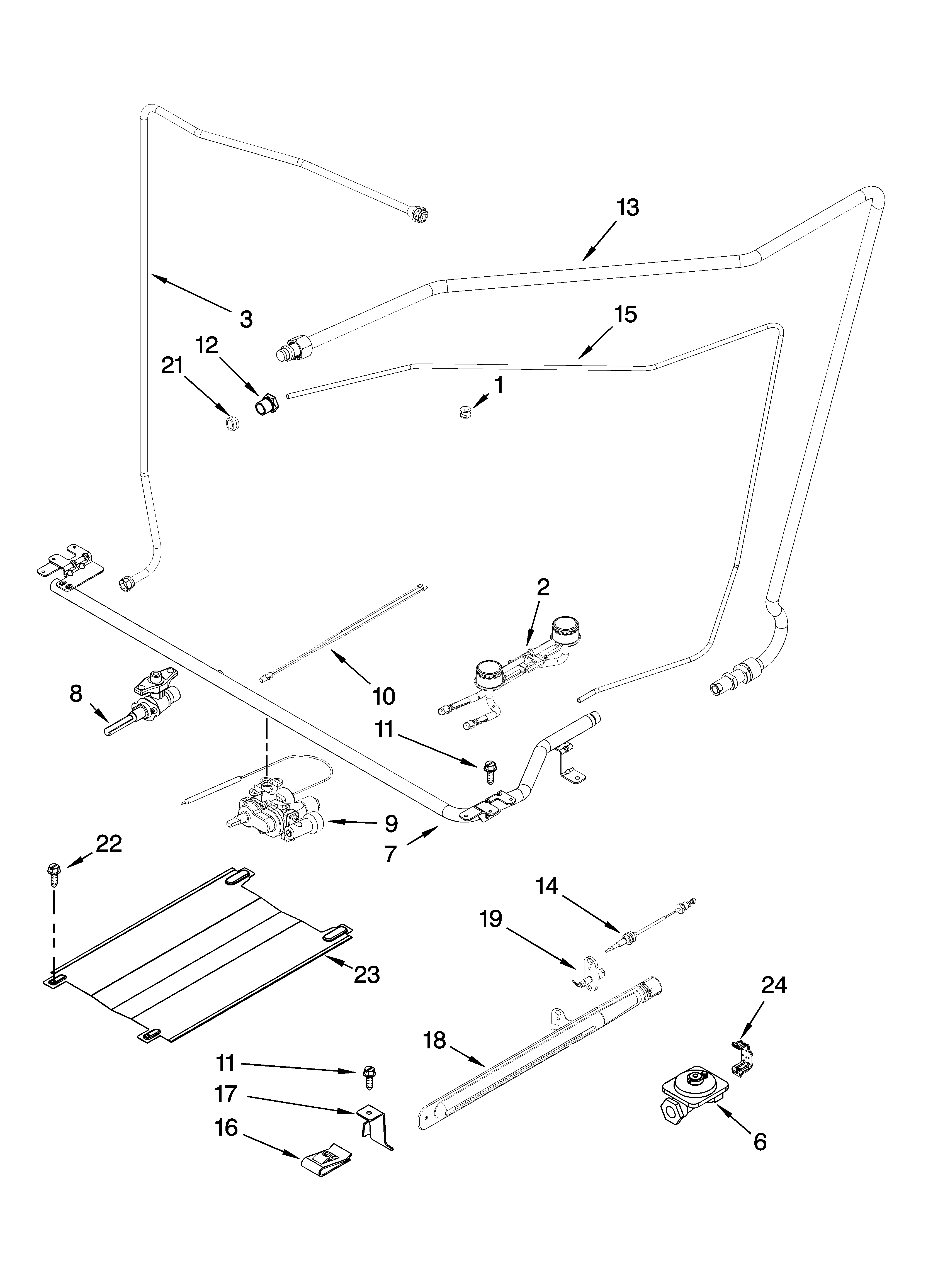 Estate TGP200VDQ0 manifold parts diagram