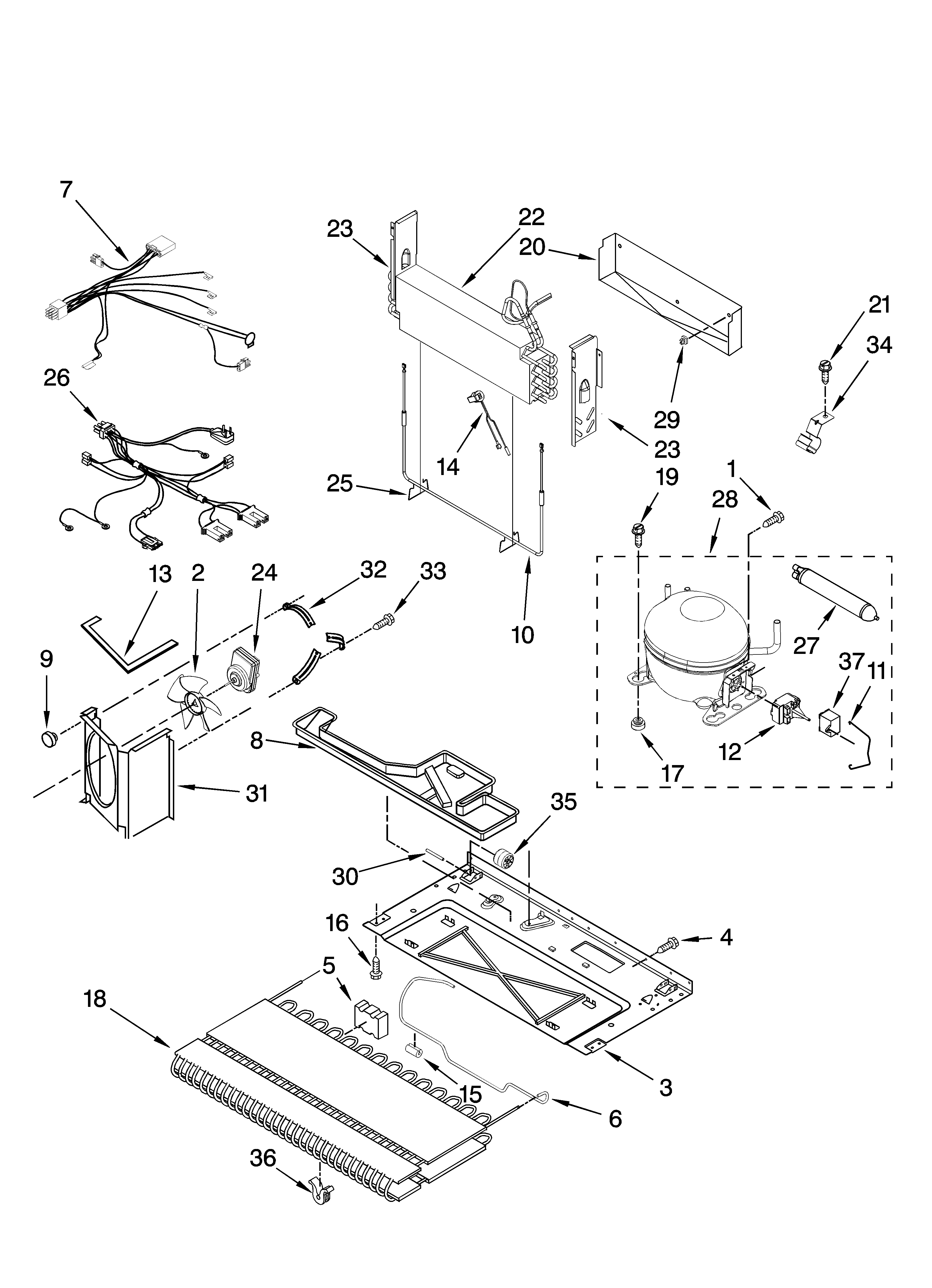 Whirlpool GX5SHDXVD00 unit parts diagram