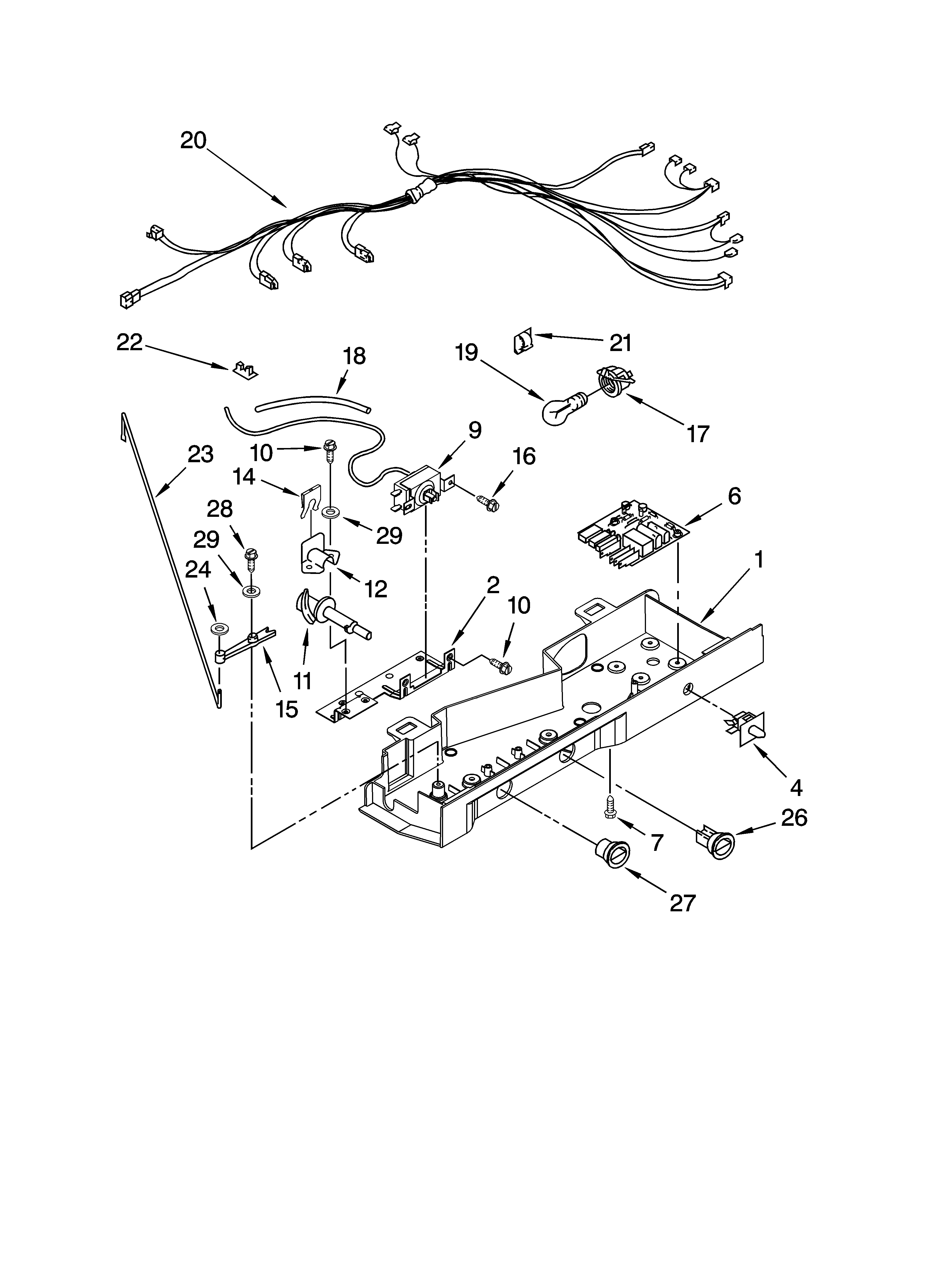 Ikea ID5HHEXVS02 control parts diagram
