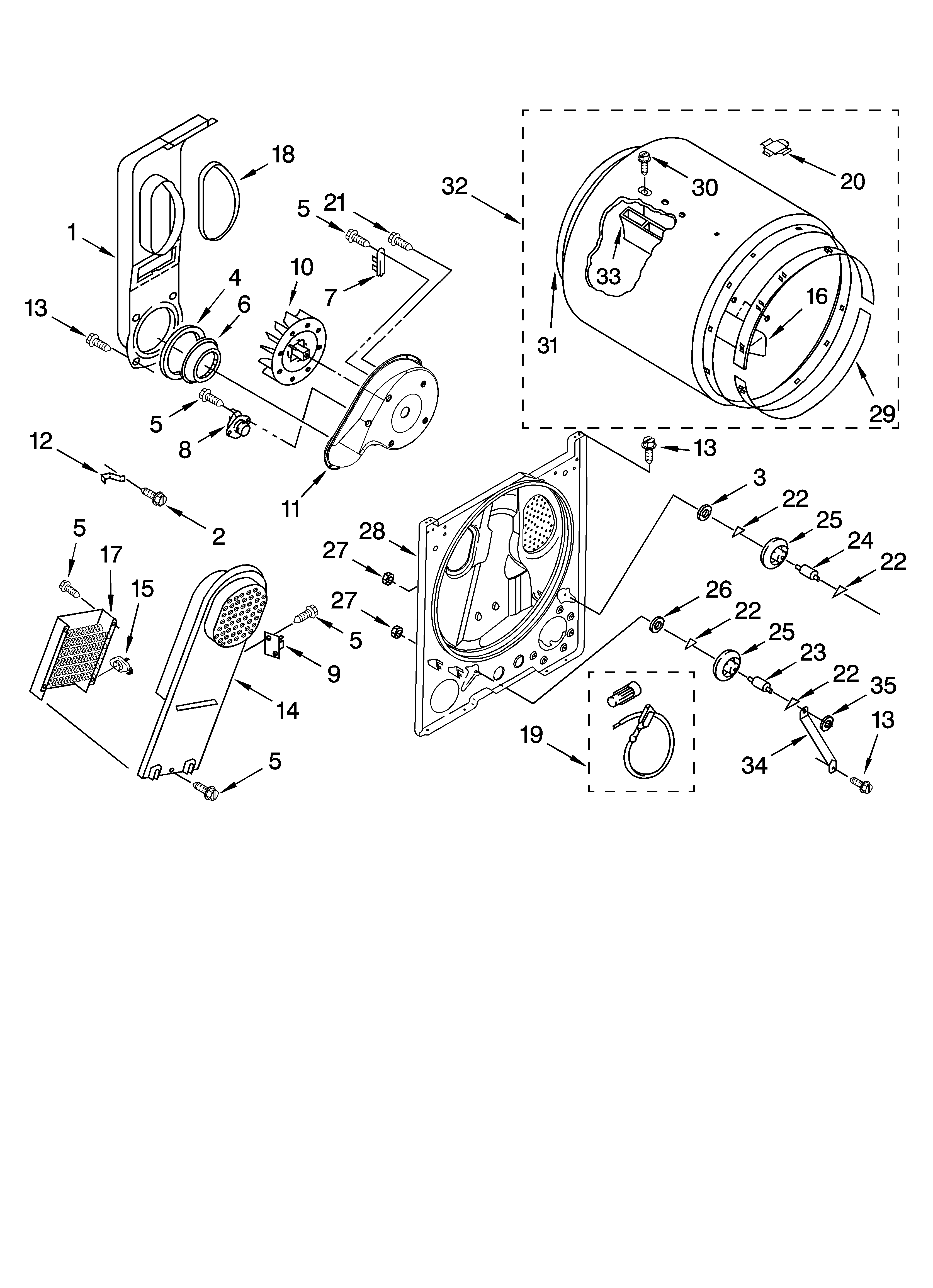 Roper RED4400VQ1 bulkhead parts diagram