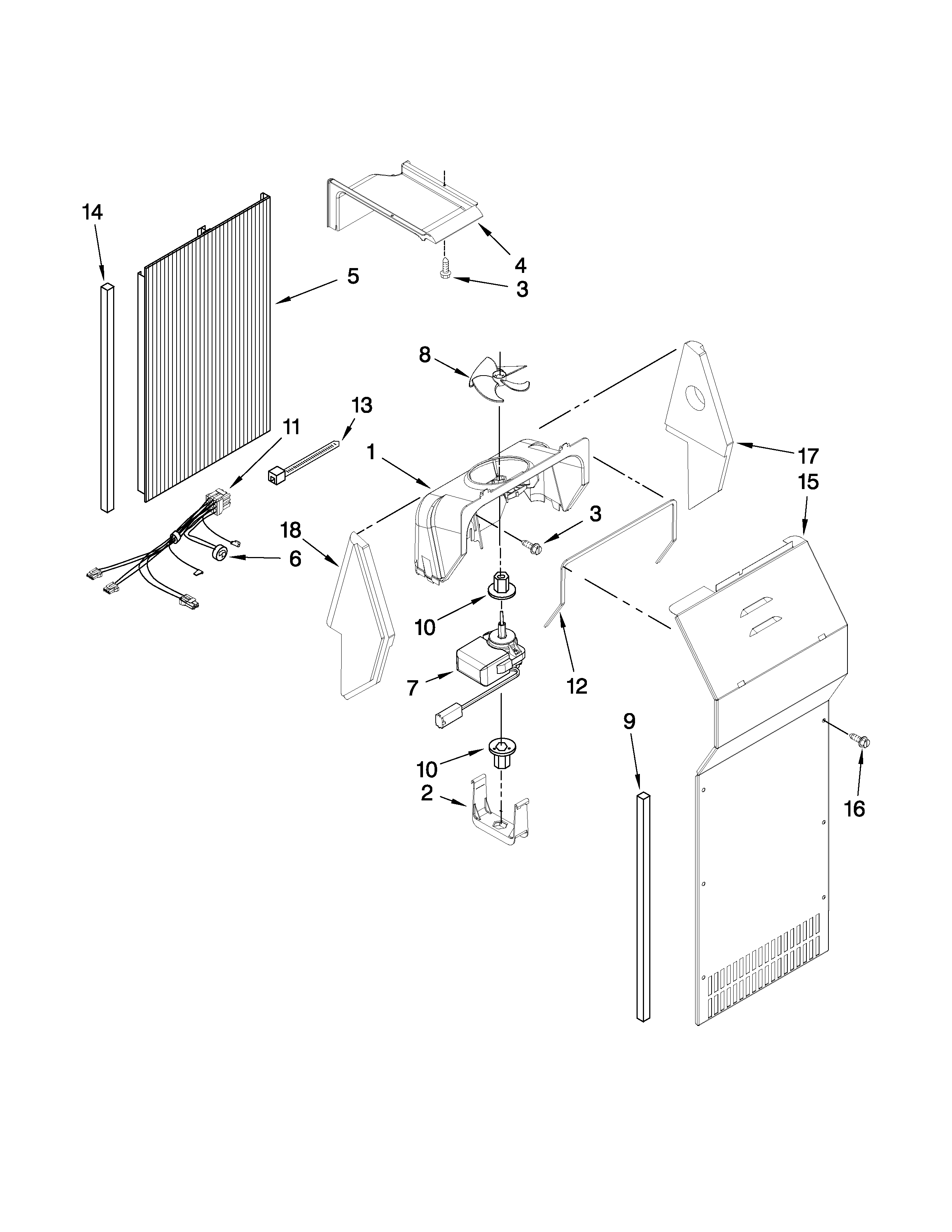 Maytag MSD2550VEU01 air flow parts diagram