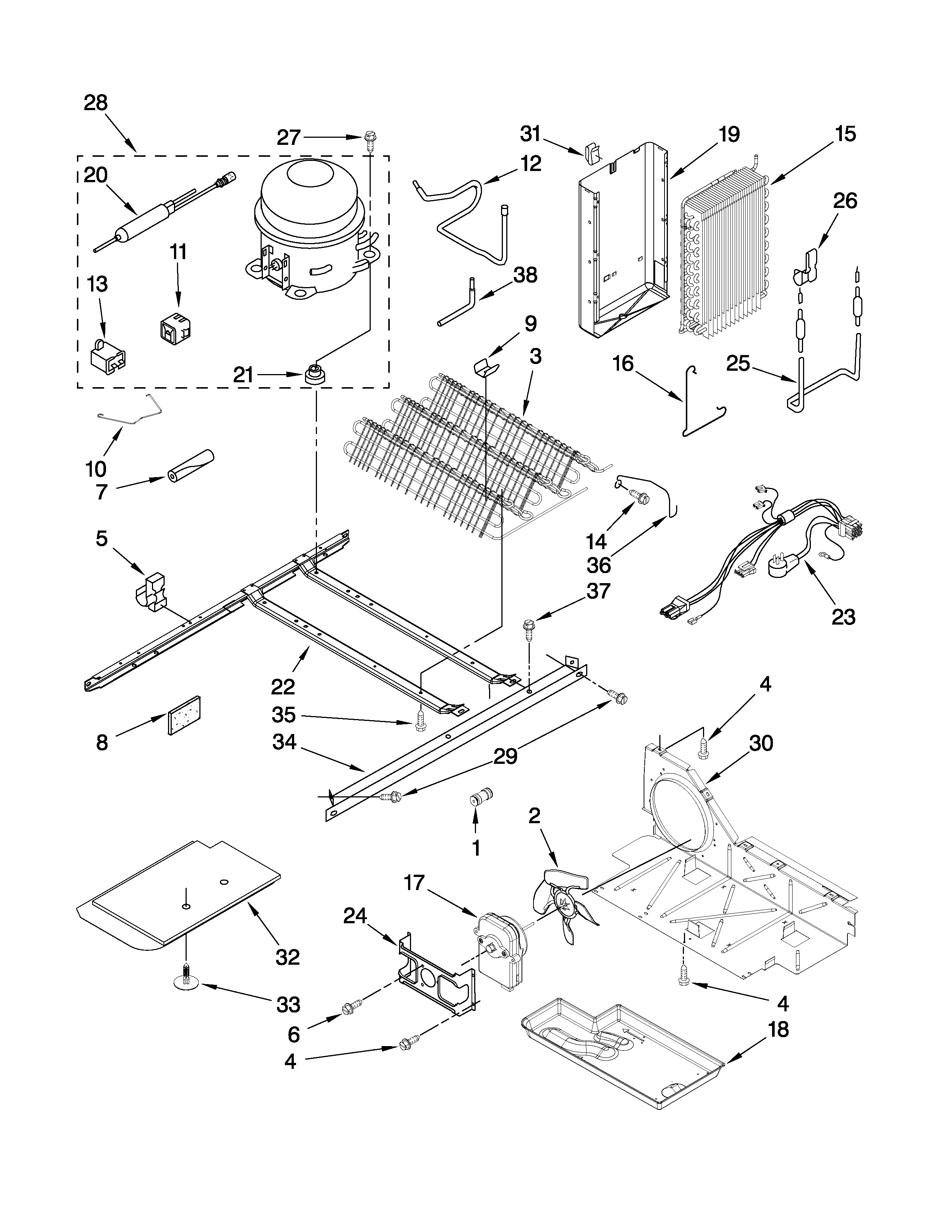 Maytag MSD2550VEU01 unit parts diagram