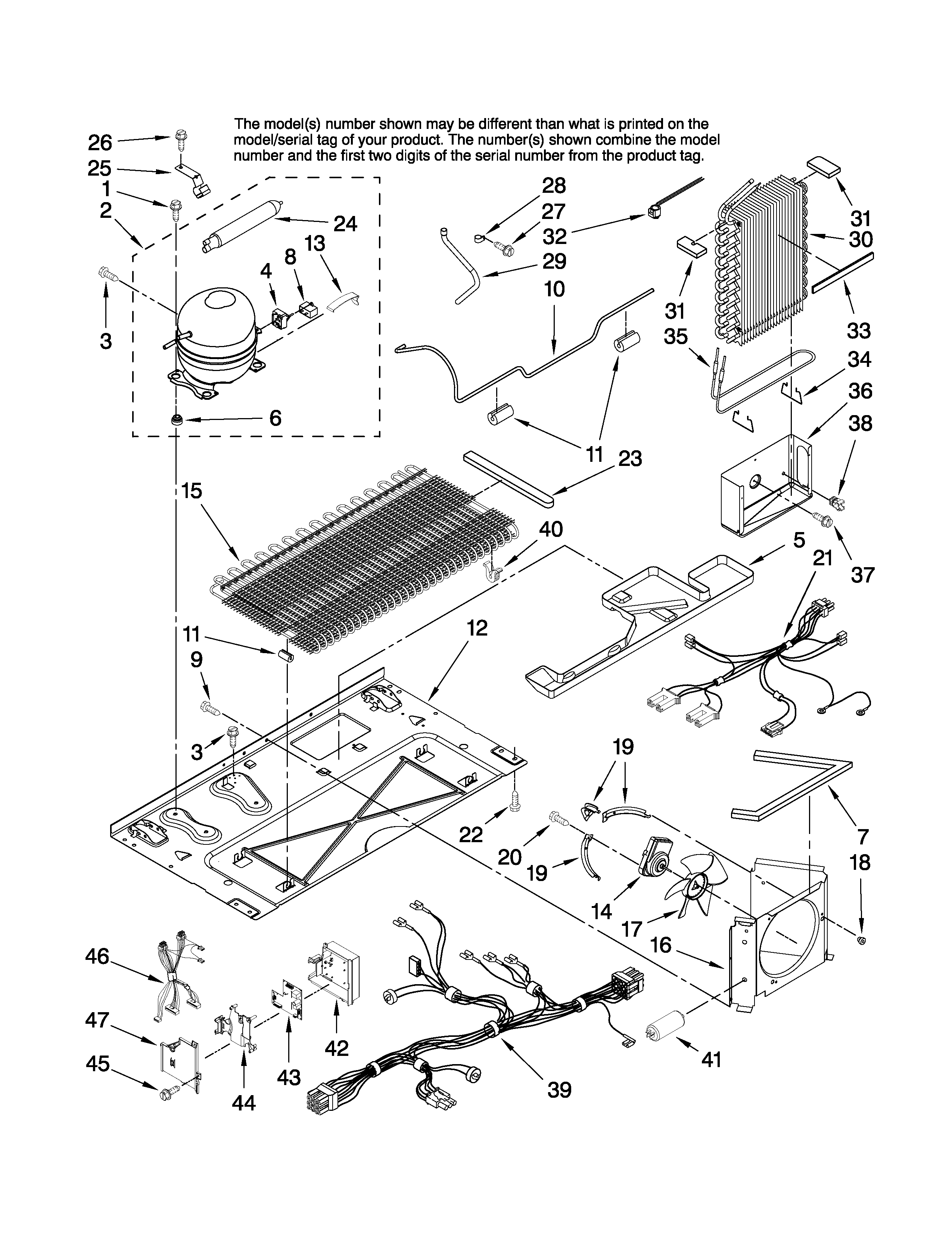 Amana AC2228HEKS14 unit parts diagram