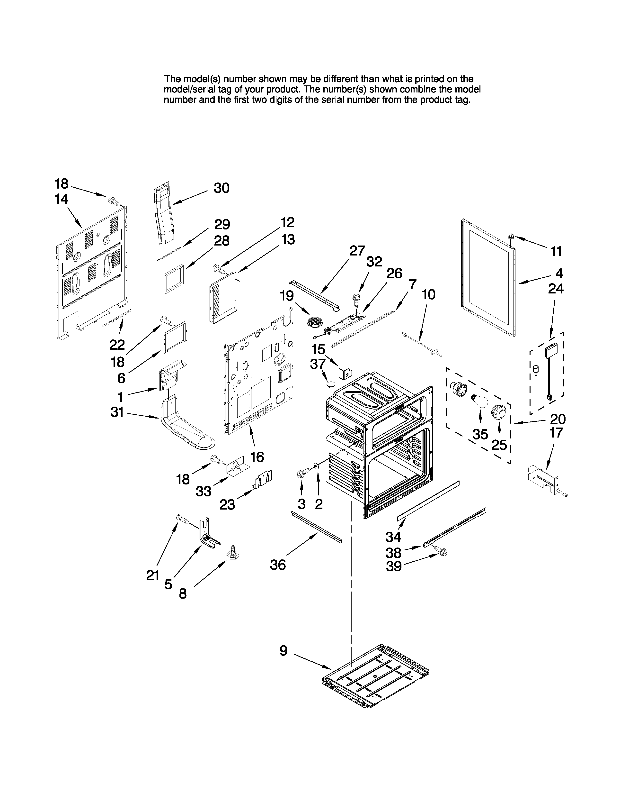 Maytag MER6775BCS17 chassis parts diagram