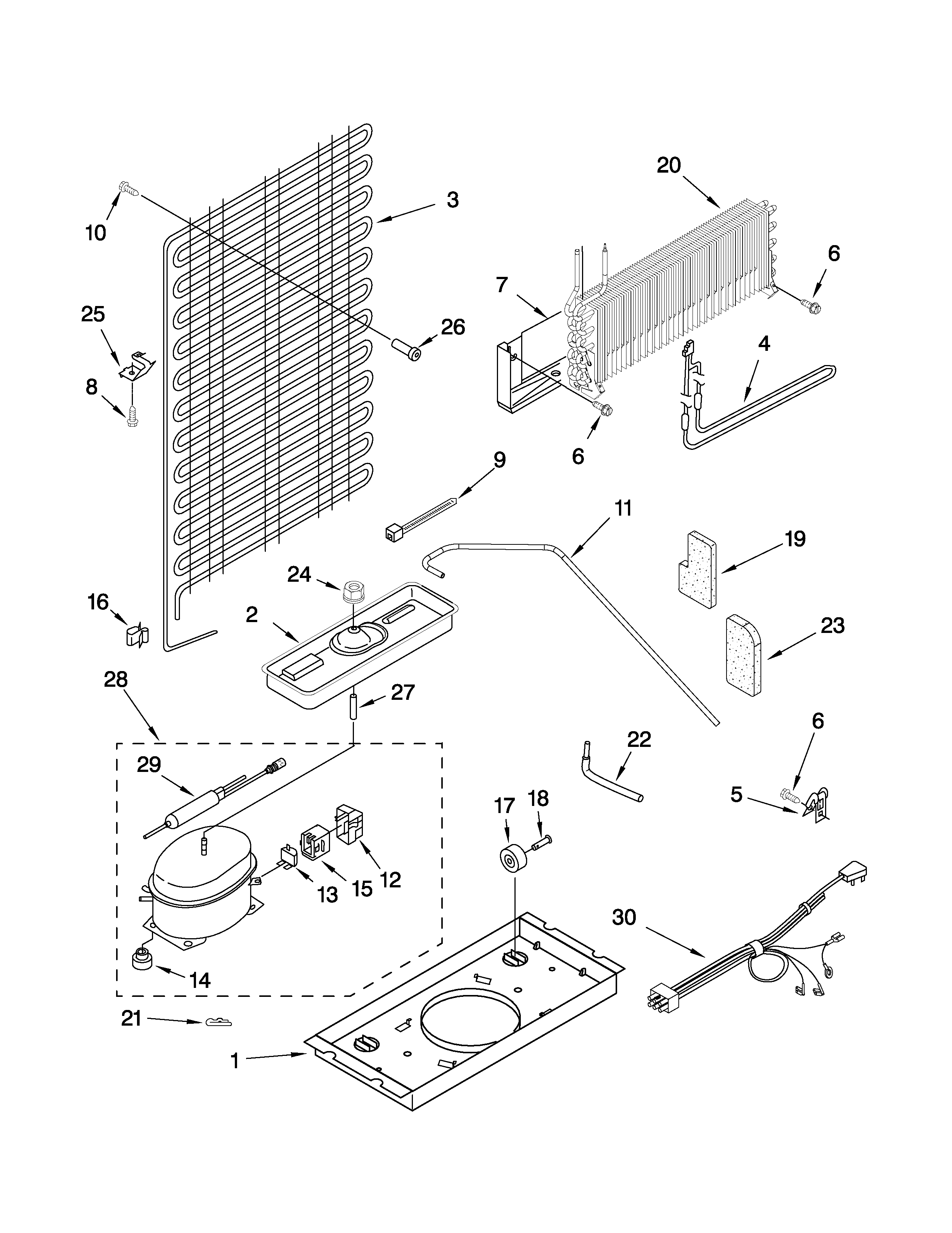 Estate T4TXNWFWT00 unit parts diagram