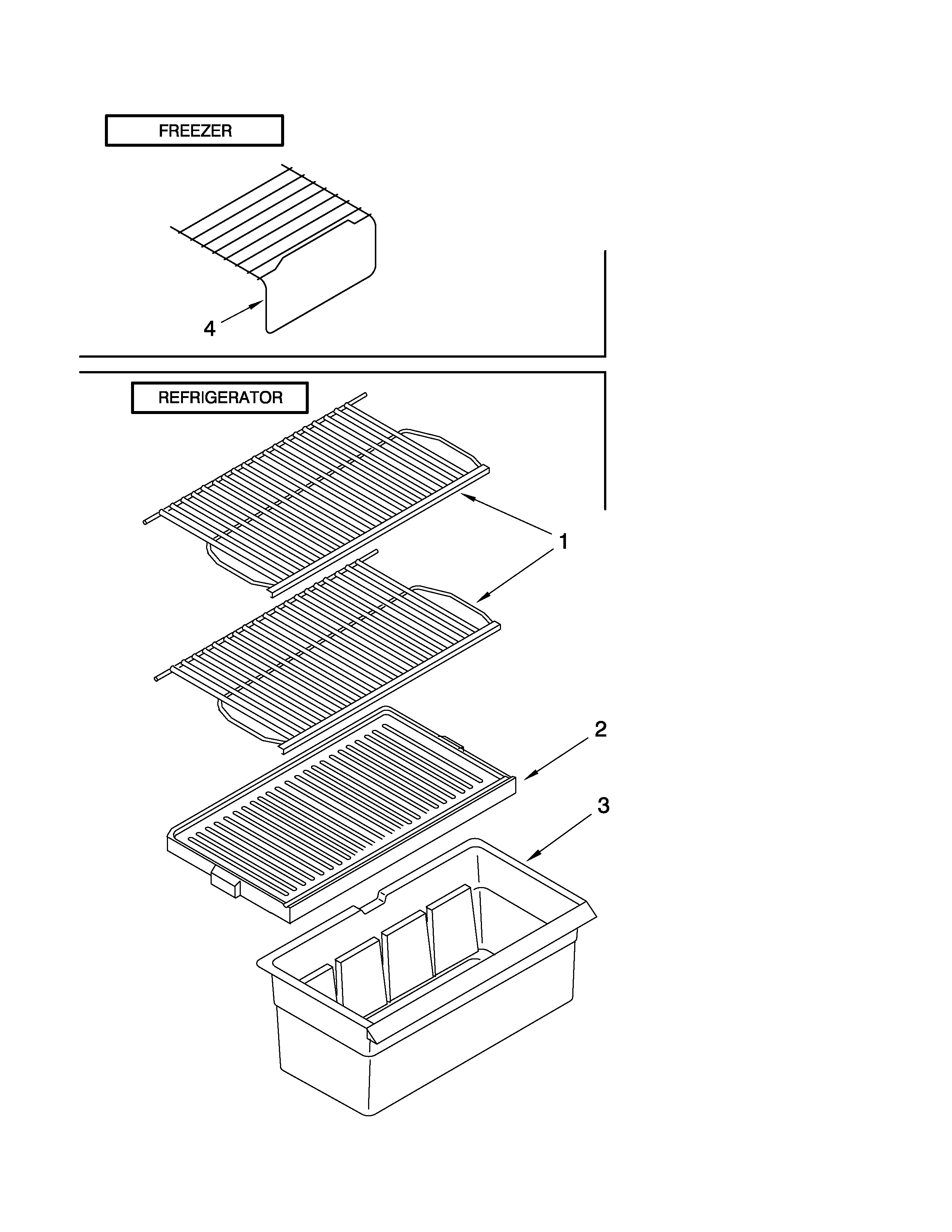 Estate T4TXNWFWT00 shelf parts diagram