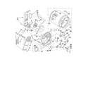 Whirlpool WED5510VQ1 bulkhead parts diagram