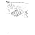 Whirlpool SCS3017RT05 cooktop, burner and grate parts diagram