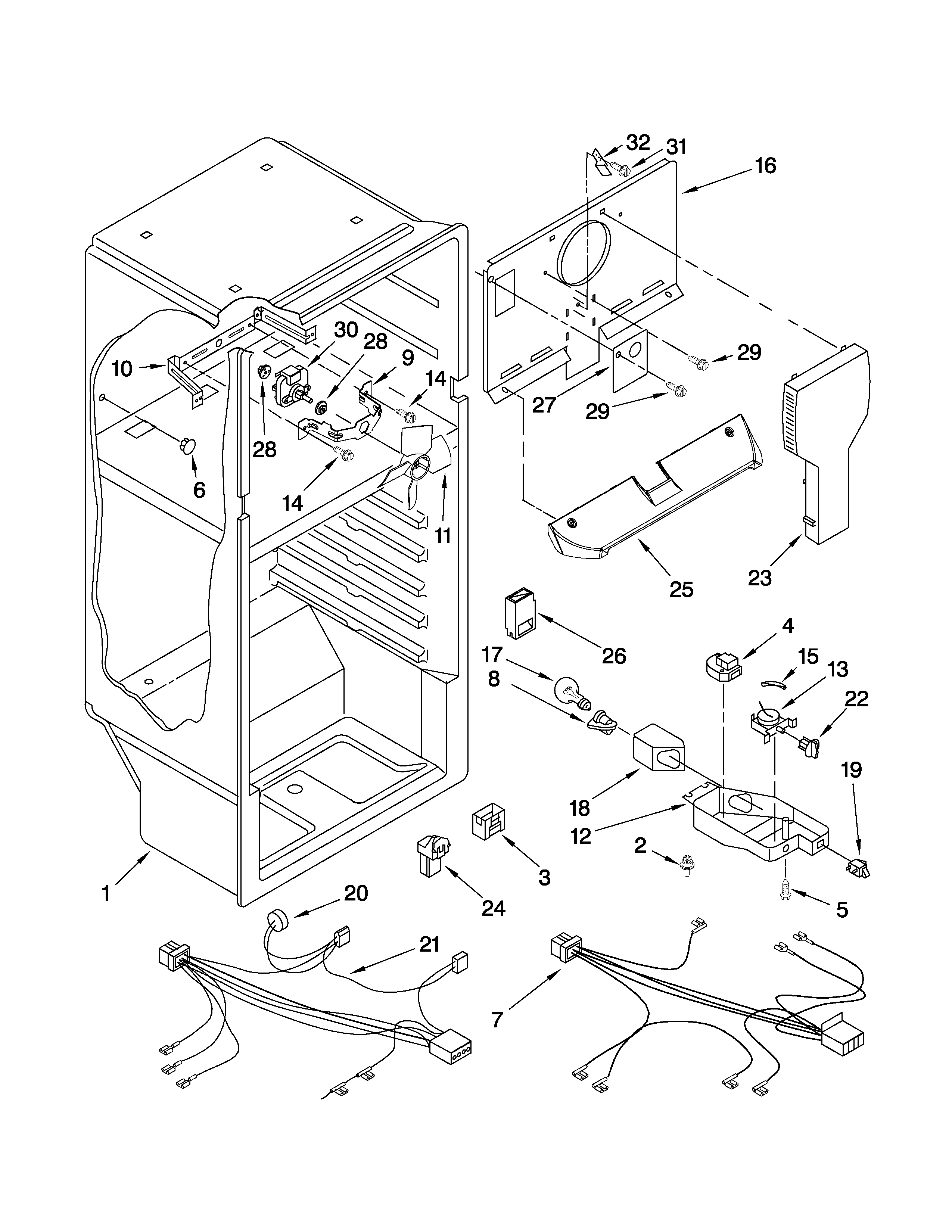 Estate T6TXNWFWQ00 liner parts diagram