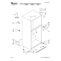 Whirlpool W9RXXMFWB00 cabinet parts diagram