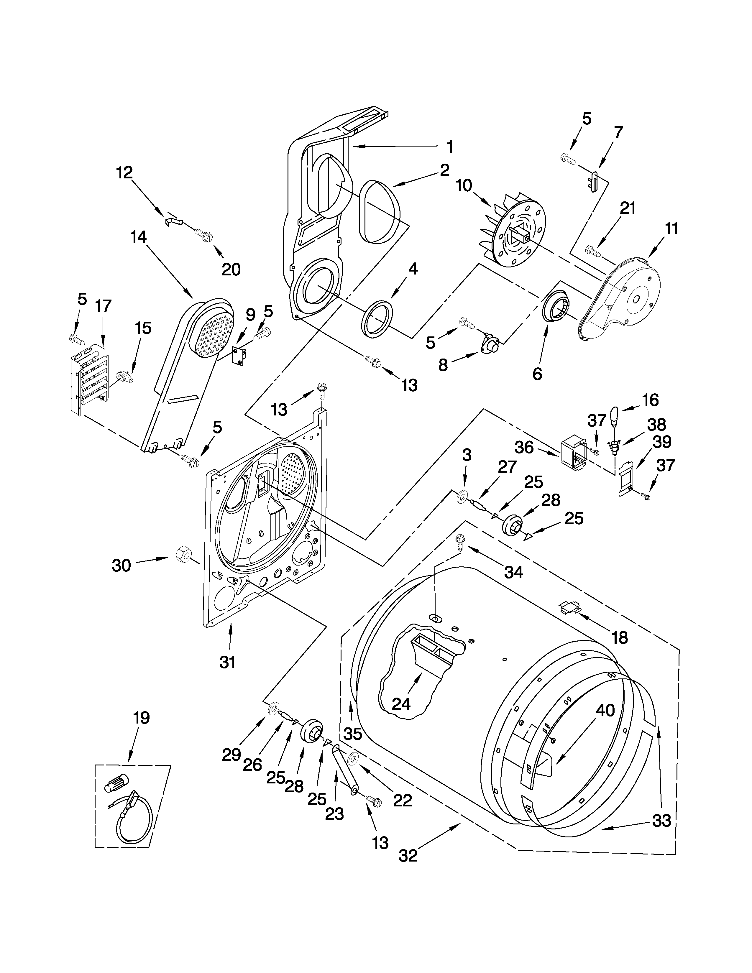Inglis IV87001 bulkhead parts diagram