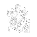 Whirlpool YWED5200VQ1 bulkhead parts diagram