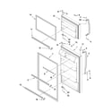 Whirlpool W4TXNWFWT00 door parts diagram