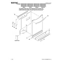 Maytag MDBH945AWQ42 door and panel parts diagram