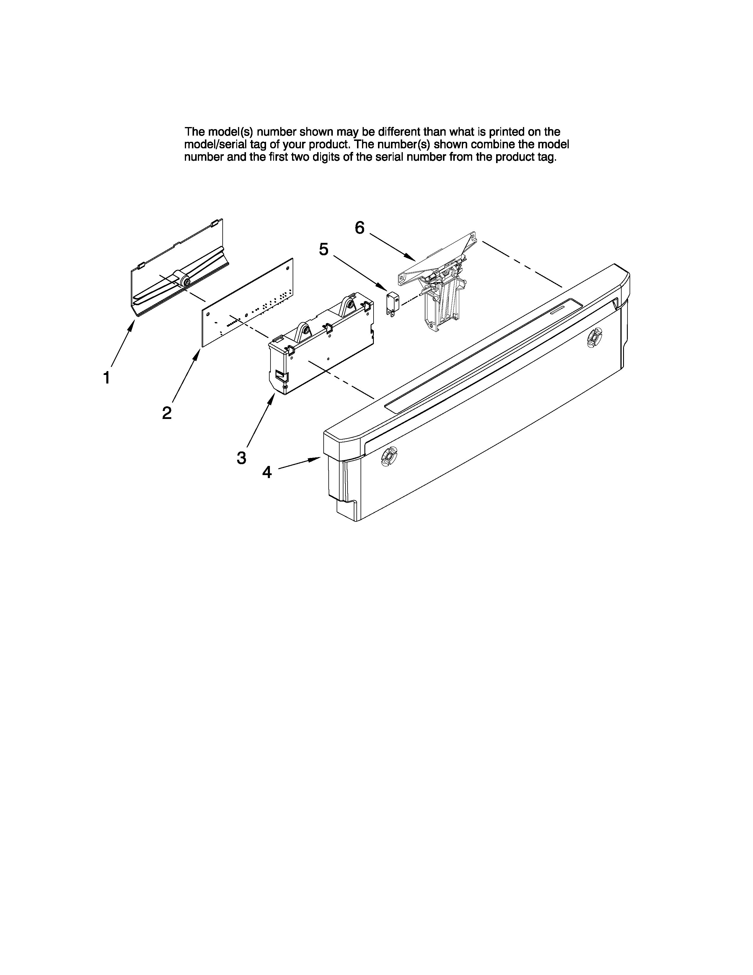 Maytag MDBH945AWB42 control panel parts diagram