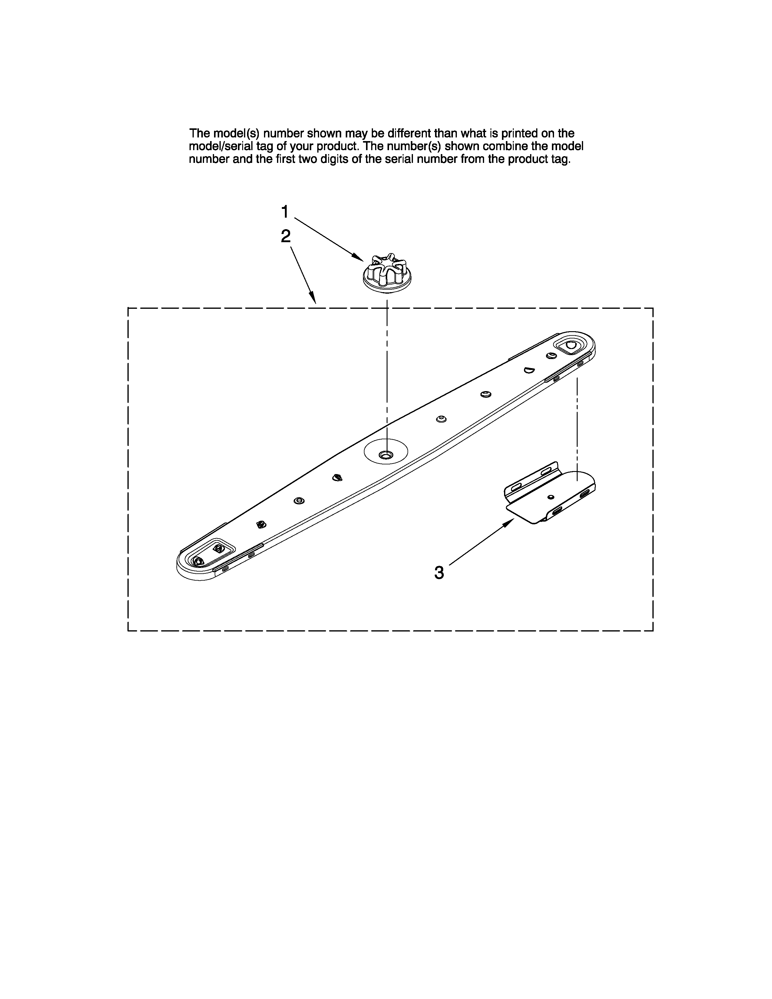 Maytag MDBH945AWB42 lower washarm parts diagram