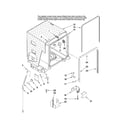 Maytag MDBH945AWQ42 tub and frame parts diagram