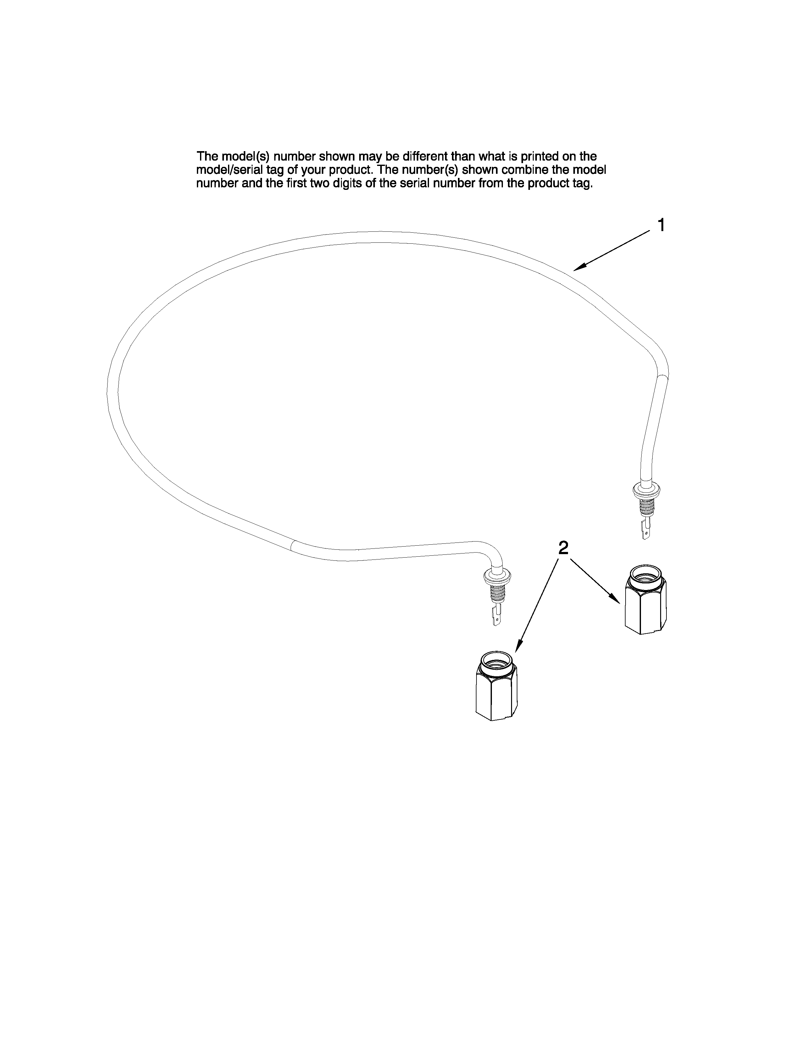 Jenn-Air JDB1095AWB42 heater parts diagram