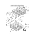Jenn-Air JDB1095AWW45 upper and lower rack parts diagram