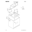 Maytag MVWC6ESWW1 top and cabinet parts diagram
