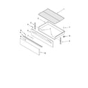 Maytag YMER7765WS0 drawer & broiler parts diagram